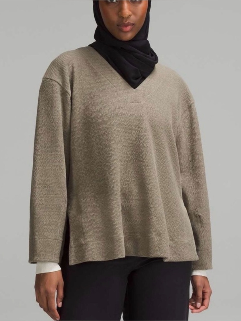 Lululemon Textured V-Neck Pullover